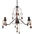 Lustres, suspensions et plafonniers Tosel Lustre multi bras m&eacute;tal marron or et rouge Marron Unique. . Maison & D&eacute;co > Lustres, suspensions et plafonniers. Grenoble