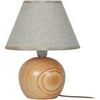 Lampes de bureau Tosel Lampe de chevet globe bois naturel Beige Unique. . Maison & D&eacute;co > Lampes de bureau.