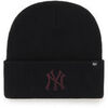 Bonnet '47 Brand 47 BEANIE MLB NEW YORK YANKEES HAYMAKER BLACK1