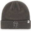 Bonnet '47 Brand 47 BEANIE MLB NEW YORK YANKEES RAISED CHARCOAL