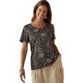 T-shirt Daxon by - Tee-shirt encolure fantaisie