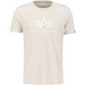 Tee-shirts sur Grenoble : T-shirt Alpha Industries Basic T-Shirt BL - jet stream white/white