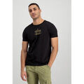 Tee-shirts sur Grenoble : T-shirt Alpha Industries Basic T-Shirt ML Foil Print - black