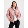Veste Alpha Industries Hooded Logo Puffer Women - silver pink