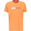 Tee-shirts sur Grenoble : T-shirt Alpha Industries Alpha Label T-Shirt - tangerine