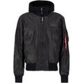 Vestes sur Grenoble : Veste Alpha Industries MA-1 D-Tec Faux Leather - black/black
