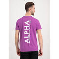 Tee-shirts sur Grenoble : T-shirt Alpha Industries Backprint T-Shirt - dark magenta