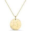 Collier Moments-Precieux.com Collier astro medaille gravee Balance, plaque or Dor&eacute; Grenoble