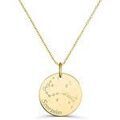 Colliers sur Grenoble : Collier Moments-Precieux.com Collier astro medaille gravee Scorpion, plaque or Dor&eacute;