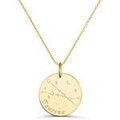 Colliers sur Grenoble : Collier Moments-Precieux.com Collier astro medaille gravee Taureau, plaque or Dor&eacute;