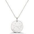 Colliers sur Grenoble : Collier Moments-Precieux.com Collier astro medaille gravee Cancer, argent Argent&eacute;
