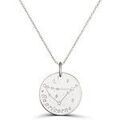 Colliers sur Grenoble : Collier Moments-Precieux.com Collier astro medaille gravee Capricorne, argent Argent&eacute;