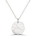Colliers sur Grenoble : Collier Moments-Precieux.com Collier astro medaille gravee Taureau, argent Argent&eacute;