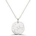 Collier Moments-Precieux.com Collier astro medaille gravee Vierge, argent Argent&eacute; Grenoble
