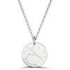 Bijoux Moments-Precieux.com Collier astro homme medaille gravee Taureau, argent Argent&eacute;