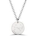 Colliers sur Grenoble : Collier Moments-Precieux.com Collier astro homme medaille gravee Cancer, argent Argent&eacute;
