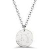 Bijoux Moments-Precieux.com Collier astro homme medaille gravee Balance, argent Argent&eacute;