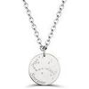 Bijoux Moments-Precieux.com Collier astro homme medaille gravee Scorpion, argent Argent&eacute;