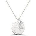 Colliers sur Grenoble : Collier Moments-Precieux.com Collier personnalise astro avec charm lune, argent Argent&eacute;