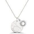 Colliers sur Grenoble : Collier Moments-Precieux.com Collier personnalise astro avec charm soleil, argent Argent&eacute;