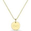 Colliers sur Grenoble : Collier Moments-Precieux.com Collier personnalise dessin infini, plaque or Dor&eacute;