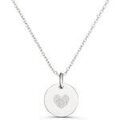Colliers sur Grenoble : Collier Moments-Precieux.com Collier personnalise dessin empreinte coeur, argent Argent&eacute;