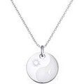 Colliers sur Grenoble : Collier Moments-Precieux.com Collier grave dessin Yin Yang, argent Argent&eacute;