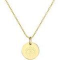 Colliers sur Grenoble : Collier Moments-Precieux.com Collier personnalise dessin Oeil de protection, plaque or Dor&eacute;