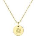 Colliers sur Grenoble : Collier Moments-Precieux.com Collier personnalise dessin trefle, plaque or Dor&eacute;