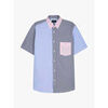 Chemise Eden Park Chemise vichy manches courtes marine en coton