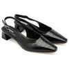 Chaussures escarpins Vera Collection Ballerines slingback avec boucle, Noire