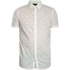 Chemise EAX Chemise slim &agrave; motif logo Blanc