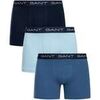 Cale&ccedil;ons Gant Pack de 3 boxers Bleu