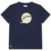 T-shirt enfant Lacoste T-Shirt enfant avec imprim&eacute; bleu marine Bleu