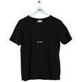 T-shirt Saint Laurent T-shirt en coton noir Grenoble