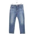 Pantalons sur Grenoble : Jeans 7 for all Mankind Jean droit en coton bleu