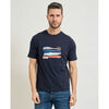 T-shirt Sseinse T-shirt homme avec imprim&eacute; frontal Bleu