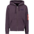 Pulls/Sweat sur Grenoble : Sweat-shirt Alpha Industries Backprint Zip Hoodie - Plum