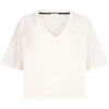 T-shirt Liu Jo T-shirt avec d&eacute;tails en dentelle Blanc