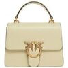 Sac &agrave; main Pinko LOVE ONE TOP HANDLE MINI LIGHT VITELLO Jaune