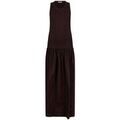 Robes sur Grenoble : Robe Liu Jo Robe longue avec d&eacute;coupe Marron