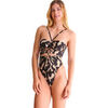 Maillots de bain Lisca Maillot de bain une pi&egrave;ce &eacute;chancr&eacute; sans armatures ASWAN Noir