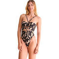 Maillots de bain sur Grenoble : Maillots de bain Lisca Maillot de bain une pi&egrave;ce &eacute;chancr&eacute; sans armatures ASWAN Noir