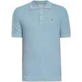 Polo Gant Polo en coton micro-textur&eacute; Bleu