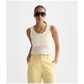Tee-shirts sur Grenoble : T-shirt Maison Scotch Top Crochet White