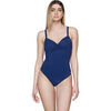 Maillots de bain Luna Splendida Maillot de bain une pi&egrave;ce armatur&eacute; pliss&eacute; BLUE SENSE Bleu