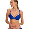 Maillots de bain Selmark Haut maillot de bain d&eacute;collet&eacute; pr&eacute;form&eacute; sans armatures Bleu