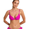 Maillots de bain Selmark Haut maillot de bain d&eacute;collet&eacute; pr&eacute;form&eacute; sans armatures Rose