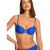 Maillots de bain Selmark Haut maillot de bain pr&eacute;form&eacute; armatur&eacute; SOLSTICE Mare Bleu