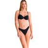 Maillots de bain Lisca Bas maillot slip de bain &eacute;chancr&eacute; CALVI Noir